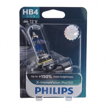 1 979 р. Лампа 12V HB4 51W P22d +150% блистер (1шт.) X-Treme Vision Pro 150 PHILIPS PHILIPS 9006xvproбл  с доставкой в г. Керчь. Увеличить фотографию 1
