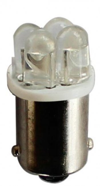 46 р. Лампа светодиодная 24V T4W BA9s 6000K 4 светодиода MEGAPOWER MEGAPOWER-AUTOMOTIVE 90123w-24  с доставкой в г. Керчь. Увеличить фотографию 1