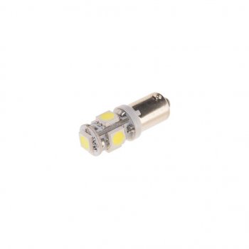 47 р. Лампа светодиодная 12V T4W BA9s 6000K 5 светодиодов MEGAPOWER MEGAPOWER-AUTOMOTIVE 90125w  с доставкой в г. Керчь. Увеличить фотографию 1