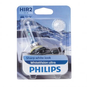 3 799 р. Лампа 12V HIR2 55W PX22d блистер (1шт.) White Vision Ultra PHILIPS PHILIPS 9012wvuбл  с доставкой в г. Керчь. Увеличить фотографию 1
