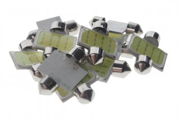 32 р. Лампа светодиодная 12V C10W SV8.5-8 31мм 6000K COB White MEGA ELECTRIC MEGA ELECTRIC 90131  с доставкой в г. Керчь. Увеличить фотографию 1