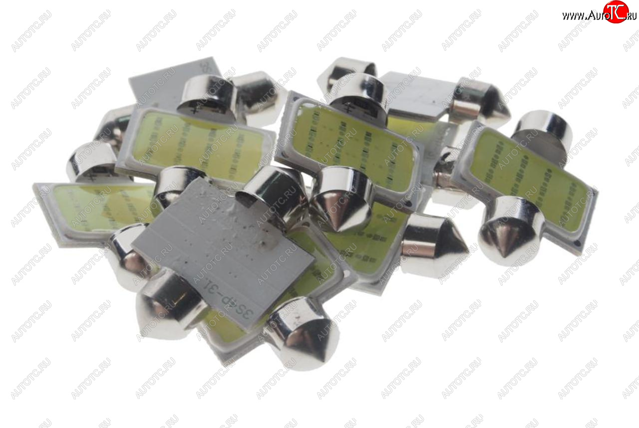 32 р. Лампа светодиодная 12V C10W SV8.5-8 31мм 6000K COB White MEGA ELECTRIC MEGA ELECTRIC 90131  с доставкой в г. Керчь