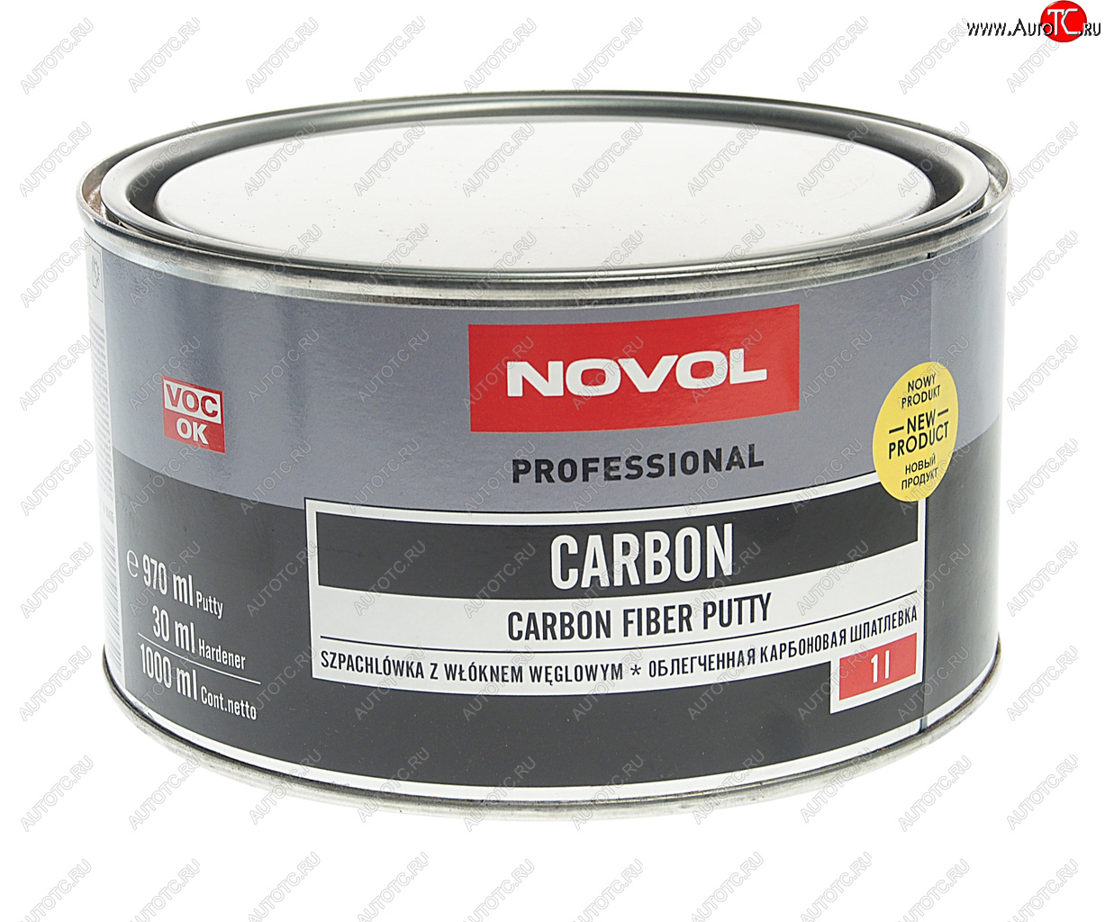 1 669 р. Шпатлевка облегченная карбоновая CARBON 1кг NOVOL NOVOL 90952 NOVOL 90952  с доставкой в г. Керчь