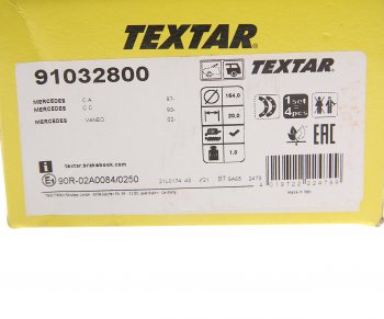2 899 р. Колодки тормозные задние барабанные (4шт.) TEXTAR Mercedes-Benz A class W168 хэтчбэк 5 дв. (1997-2004)  с доставкой в г. Керчь. Увеличить фотографию 4