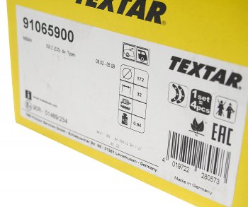 2 699 р. Колодки тормозные задние барабанные (4шт.) TEXTAR Nissan Teana 1 J31 дорестайлинг (2003-2005)  с доставкой в г. Керчь. Увеличить фотографию 3