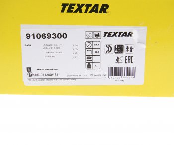 4 299 р. Колодки тормозные задние барабанные (4шт.) TEXTAR Renault Logan 1 дорестайлинг (2004-2010)  с доставкой в г. Керчь. Увеличить фотографию 3