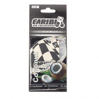93 р. Ароматизатор подвесной пластина (кокос) Formula-1 CARIBI CARIBI 91527  с доставкой в г. Керчь. Увеличить фотографию 1