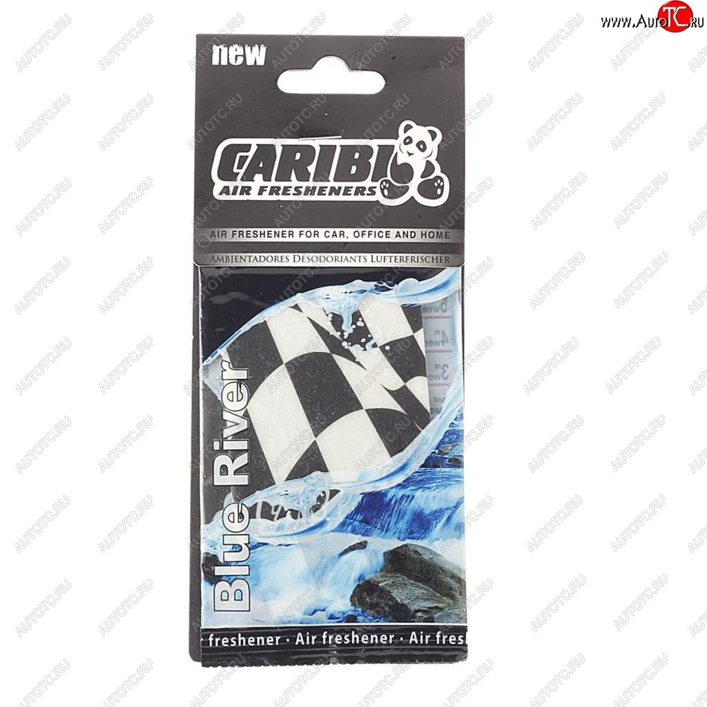 91 р. Ароматизатор подвесной пластина (голубая река) Formula-1 CARIBI CARIBI 91541  с доставкой в г. Керчь