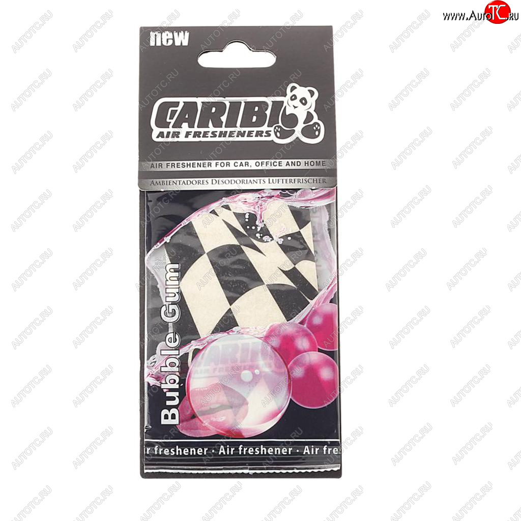 95 р. Ароматизатор подвесной пластина (bubble gum) Formula-1 CARIBI CARIBI 91572  с доставкой в г. Керчь