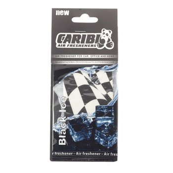 95 р. Ароматизатор подвесной пластина (черный лед) Formula-1 CARIBI CARIBI 91589  с доставкой в г. Керчь. Увеличить фотографию 1
