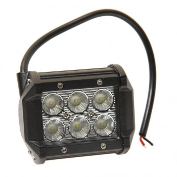 1 149 р. Балка светодиодная 1224V 18W (6 светодиодов) 100х85х65мм (ближний свет) двухрядная LED LT LED TECHNOLOGY 9-18f  с доставкой в г. Керчь. Увеличить фотографию 1
