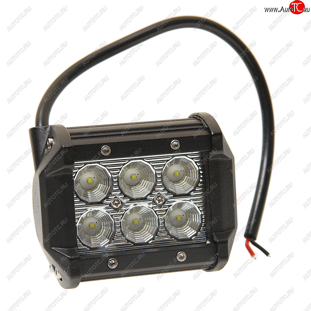 1 149 р. Балка светодиодная 1224V 18W (6 светодиодов) 100х85х65мм (ближний свет) двухрядная LED LT LED TECHNOLOGY 9-18f  с доставкой в г. Керчь