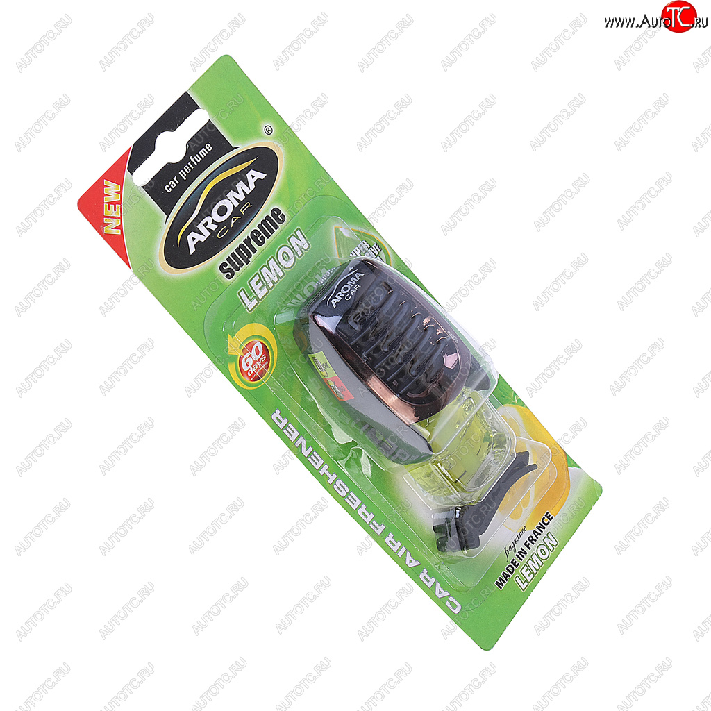 359 р. Ароматизатор на дефлектор жидкостный (лимон) 7мл Supreme AROMA CAR AROMA CAR 92046 AROMA CAR 92046  с доставкой в г. Керчь