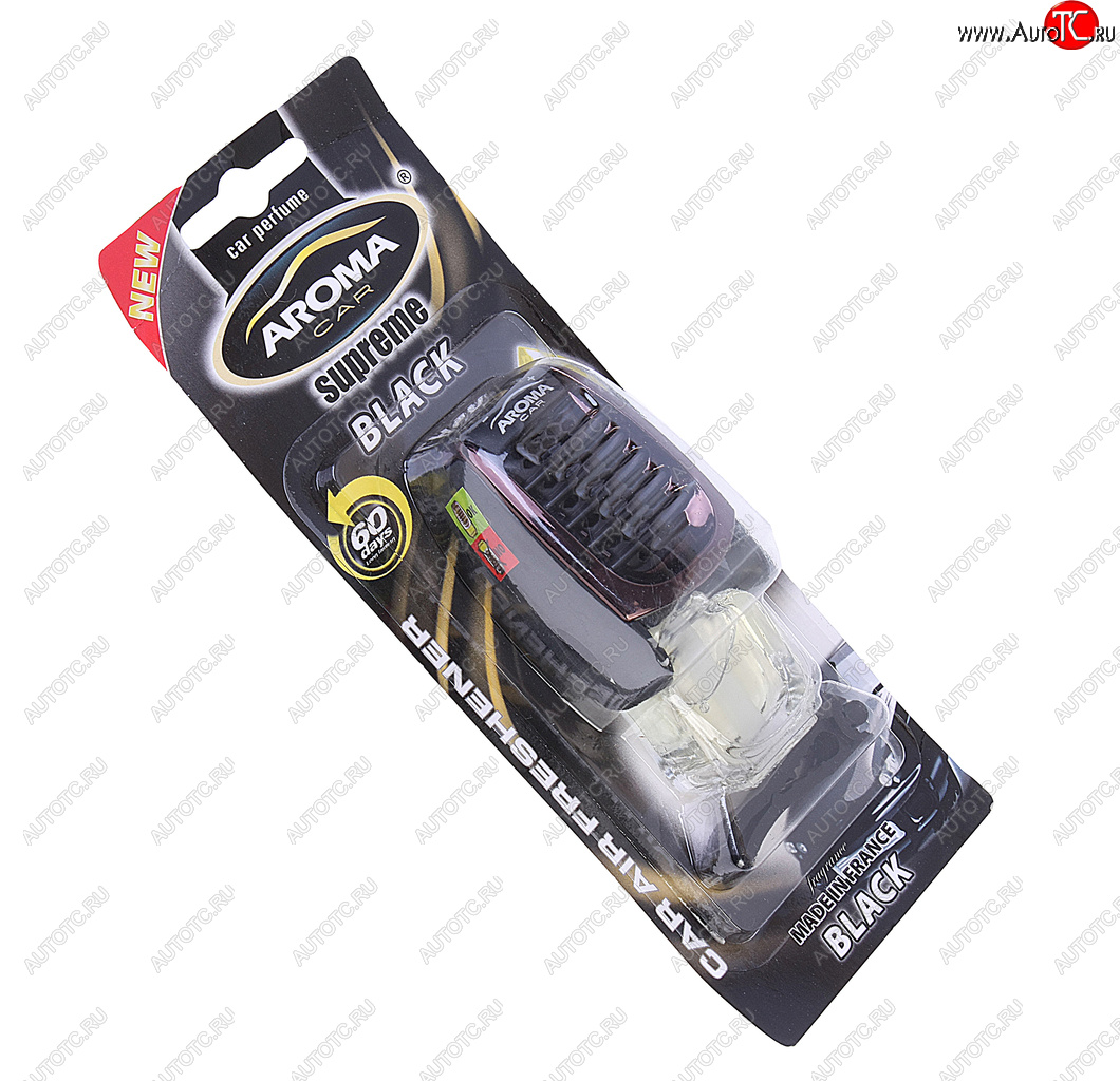 359 р. Ароматизатор на дефлектор жидкостный (блэк одеколон) 7мл Supreme AROMA CAR AROMA CAR 92050 AROMA CAR 92050  с доставкой в г. Керчь