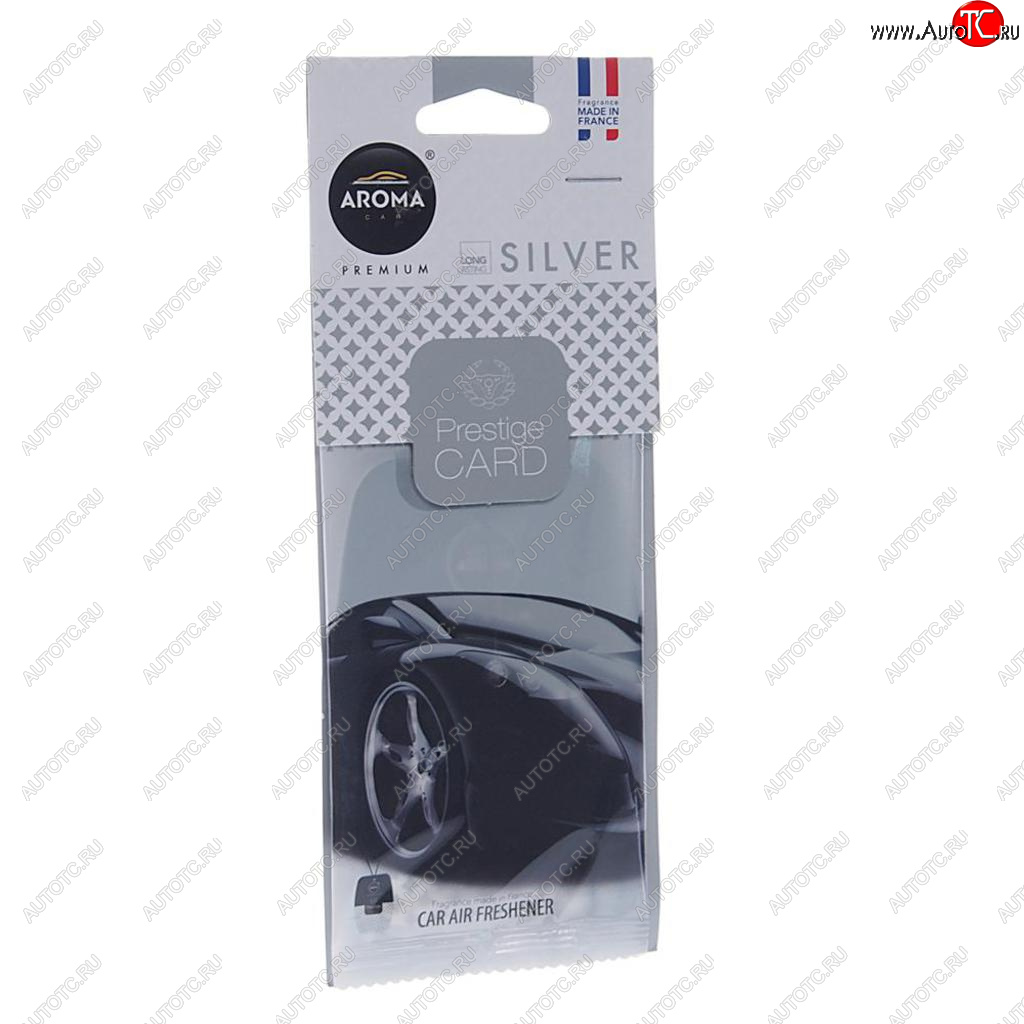 157 р. Ароматизатор подвесной пластина (парфюм) Silver Prestiged AROMA CAR AROMA CAR 92665  с доставкой в г. Керчь