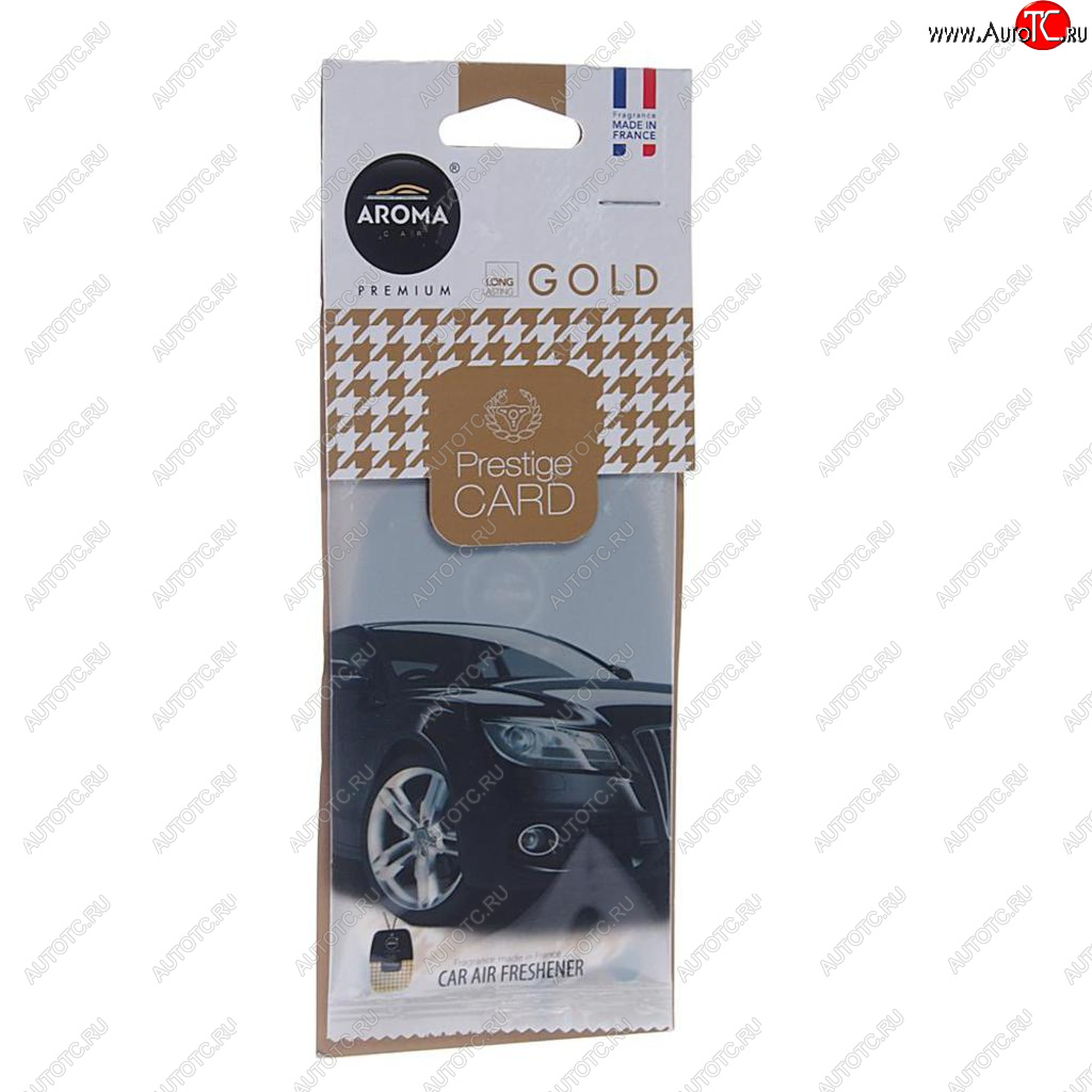 157 р. Ароматизатор подвесной пластина (парфюм) Gold Prestiged AROMA CAR AROMA CAR 92666  с доставкой в г. Керчь