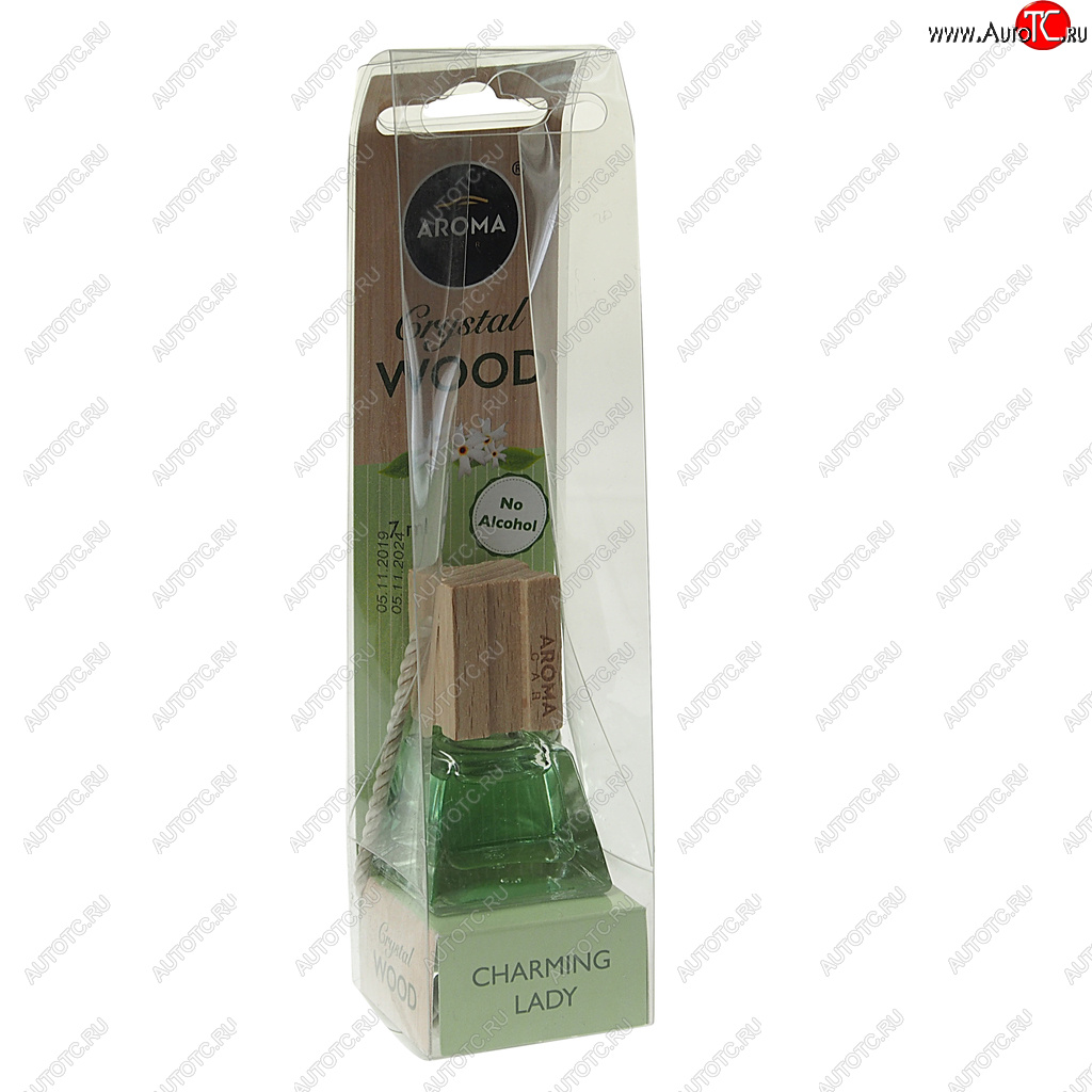 369 р. Ароматизатор подвесной жидкостный (очаровательная леди) 7мл Crystal Wood AROMA CAR AROMA CAR 92842  с доставкой в г. Керчь
