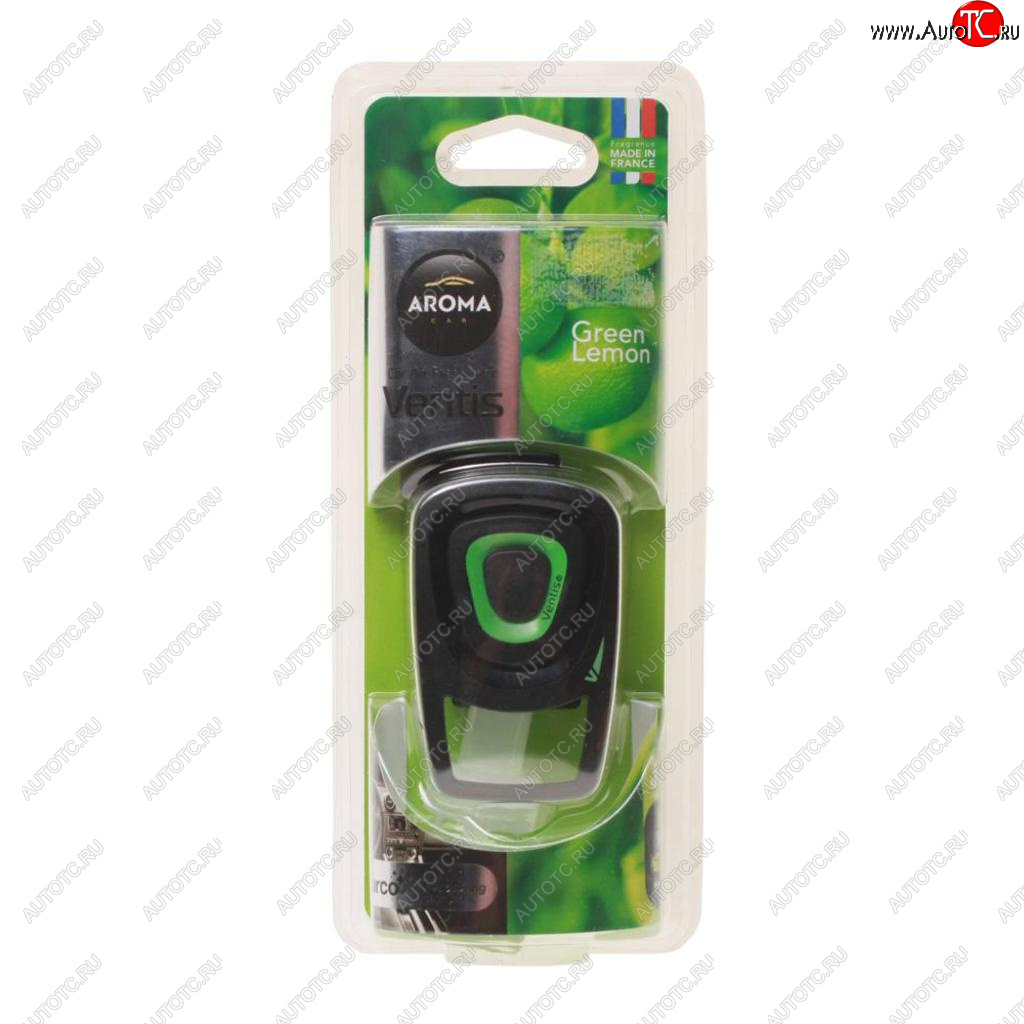 499 р. Ароматизатор на дефлектор жидкостной (зеленый лимон) 8мл Ventis AROMA CAR AROMA CAR 92916  с доставкой в г. Керчь