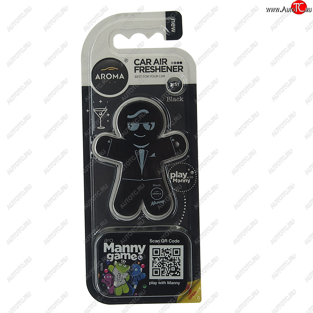 297 р. Ароматизатор на дефлектор полимерный (black) 8г Manny AROMA CAR AROMA CAR 92993  с доставкой в г. Керчь