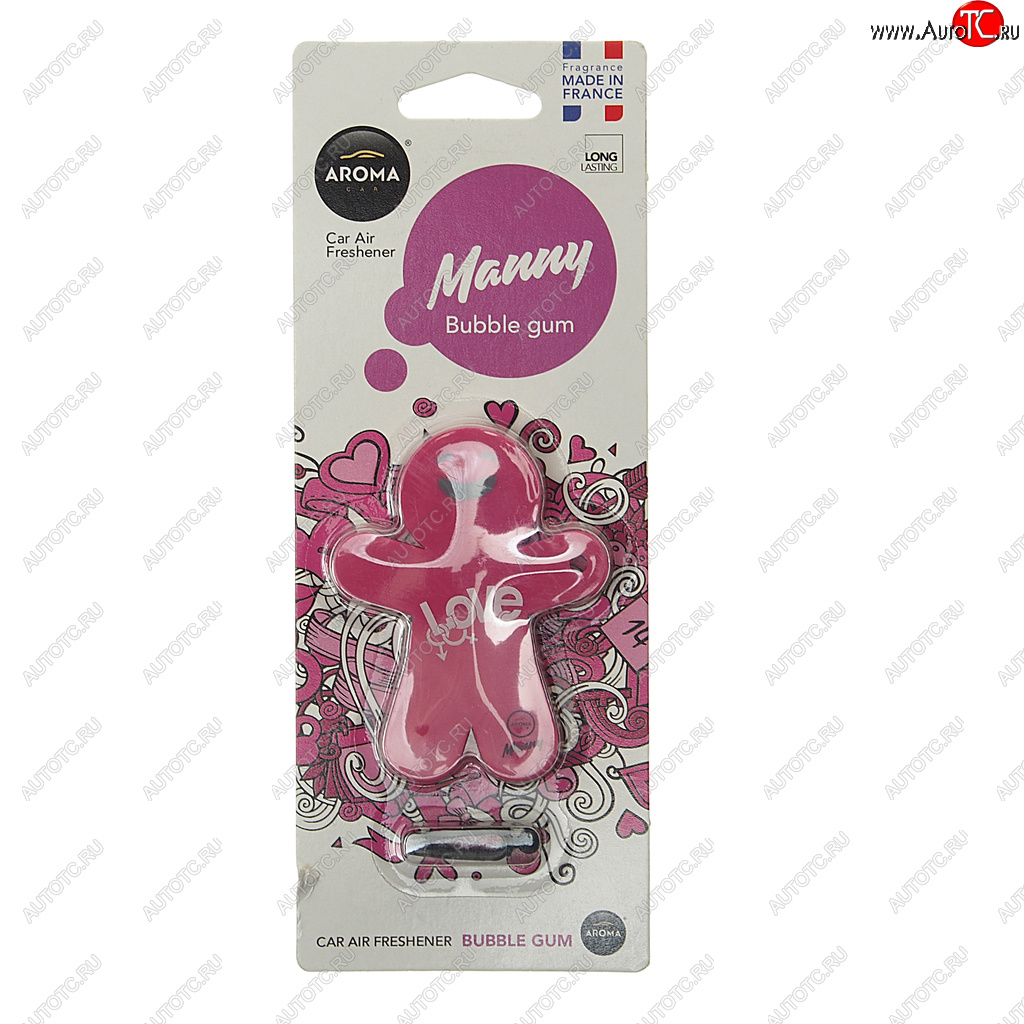 290 р. Ароматизатор на дефлектор полимерный (bubble gum) 8г Manny AROMA CAR AROMA CAR 92994  с доставкой в г. Керчь