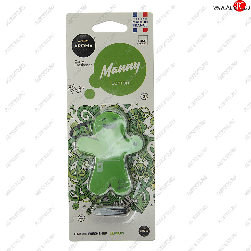 297 р. Ароматизатор на дефлектор полимерный (лимон) 8г Manny AROMA CAR AROMA CAR 92995  с доставкой в г. Керчь