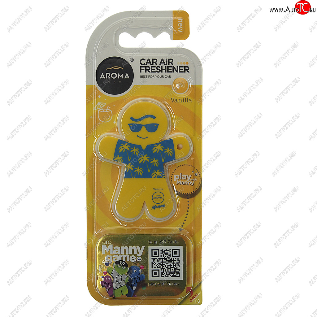 290 р. Ароматизатор на дефлектор полимерный (ваниль) 8г Manny AROMA CAR AROMA CAR 92997  с доставкой в г. Керчь