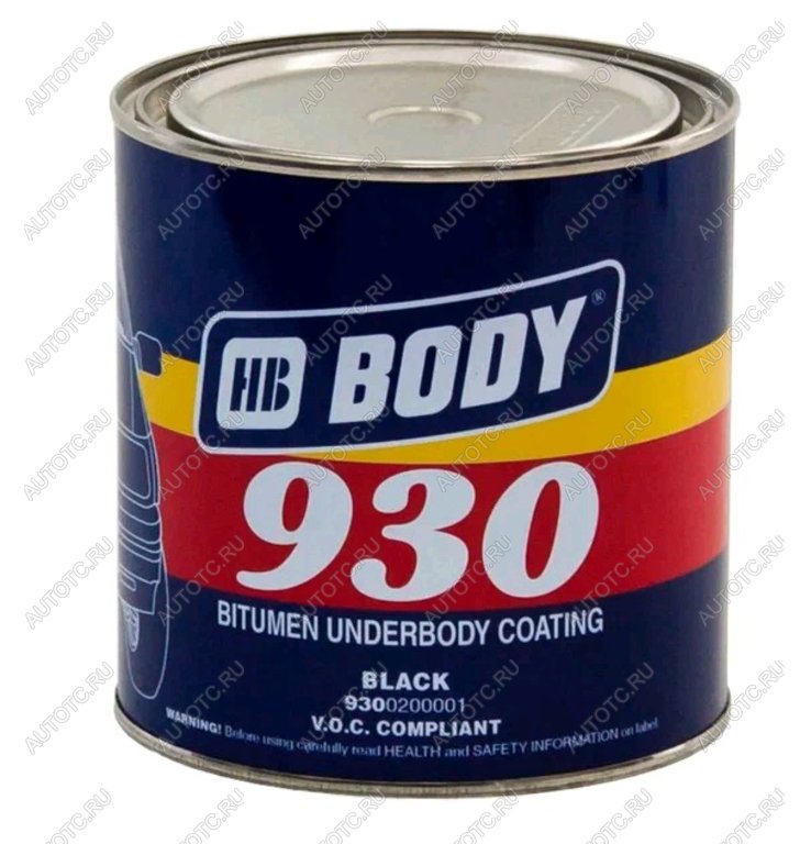 899 р. Антикор для наружных поверхностей каучук черный 1л 930 BODY BODY 9300200001  с доставкой в г. Керчь