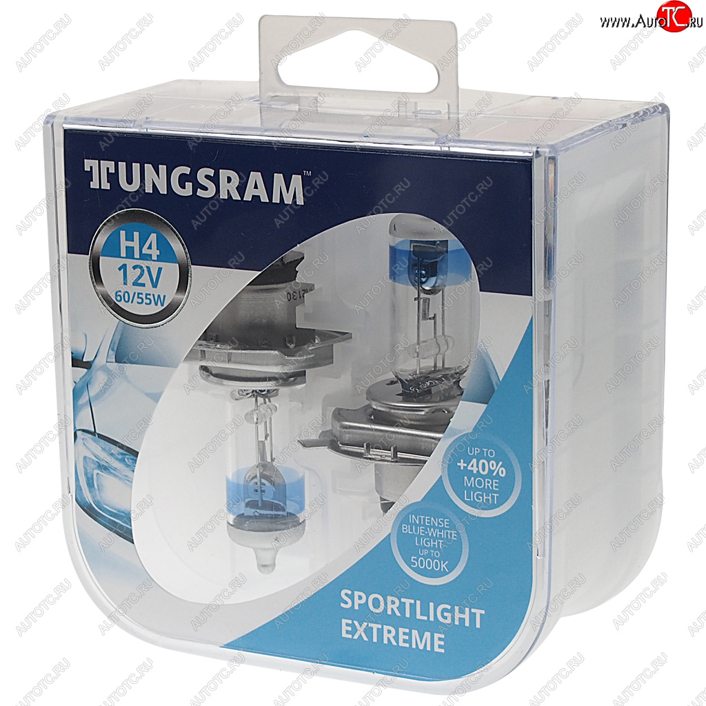 1 489 р. Лампа 12V H4 6055W P43t +40% 5000K бокс (2шт.) TUNGSRAM TUNGSRAM 93093787  с доставкой в г. Керчь