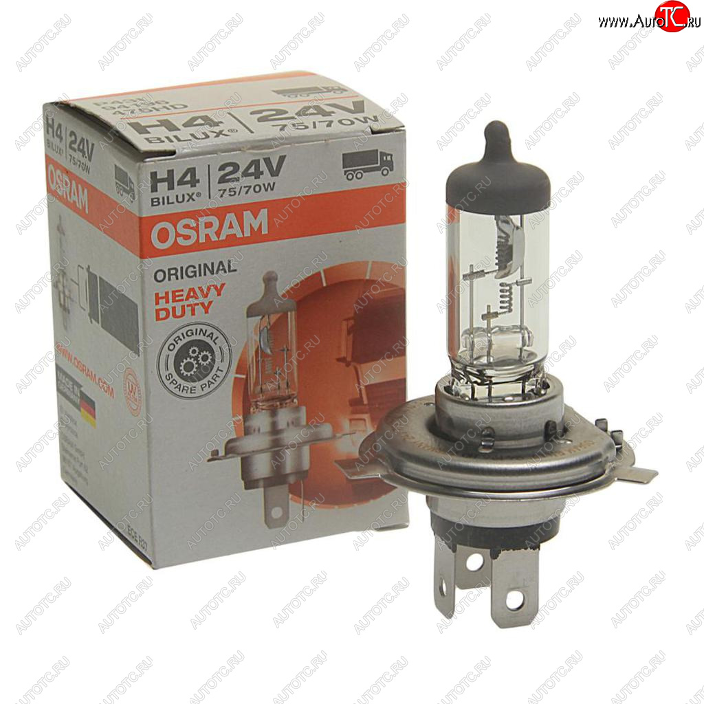 699 р. Лампа 24V H4 7570W P43t-38 Heavy Duty OSRAM OSRAM 94196  с доставкой в г. Керчь