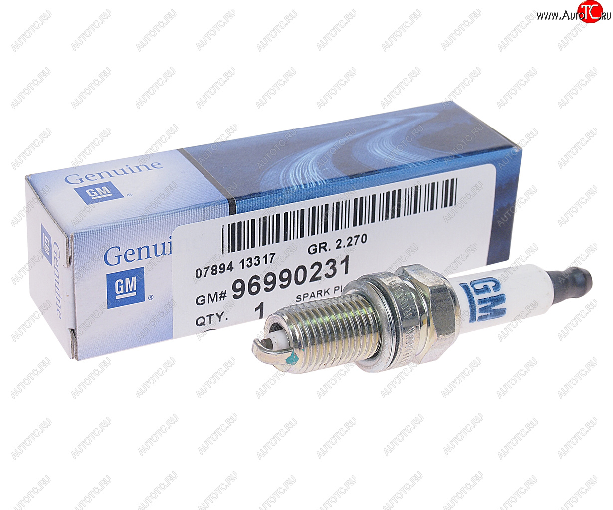 479 р. Свеча зажигания CEVROLET Cobalt (13-) (1.5) (16V) OE GENERAL MOTORS 96990231  с доставкой в г. Керчь