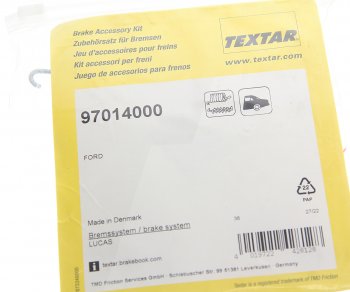 989 р. Ремкомплект FORD Focus (99-04) колодок тормозных задних TEXTAR TEXTAR 97014000 TEXTAR 97014000  с доставкой в г. Керчь. Увеличить фотографию 2