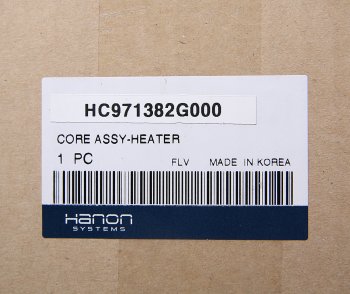 4 649 р. Радиатор отопителя KIA Magentis (05-) HCC (HANON) HCC 97138-2g000  с доставкой в г. Керчь. Увеличить фотографию 2