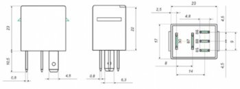 142 р. Реле электромагнитное 12V 5-ти контактное 2010А переключающее АВТОТРЕЙД АВТОТРЕЙД 98.3747ат  с доставкой в г. Керчь. Увеличить фотографию 6