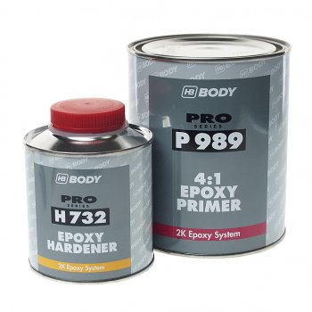 3 379 р. Грунт эпоксидный 989 1кг с отвердителем 732 EPOXY 0.25л BODY BODY 9890700001  с доставкой в г. Керчь. Увеличить фотографию 1