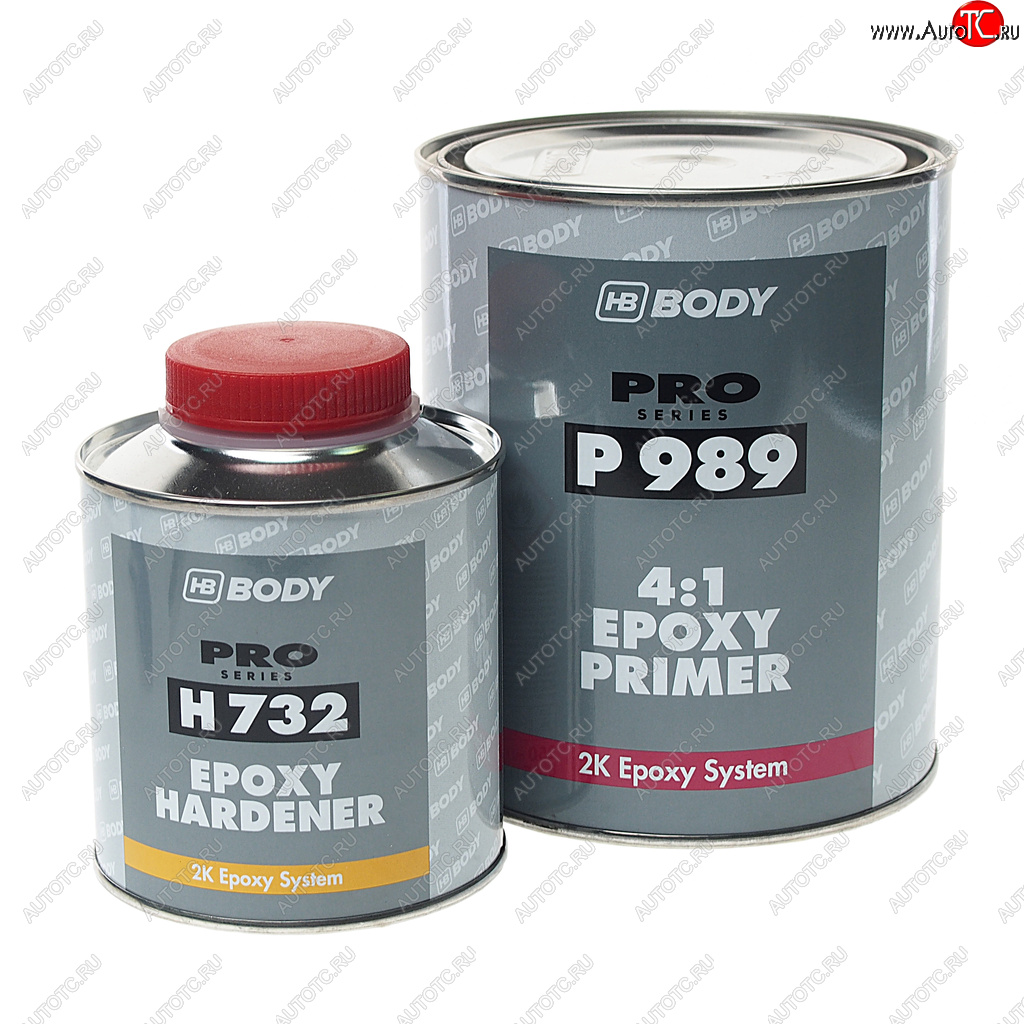 3 379 р. Грунт эпоксидный 989 1кг с отвердителем 732 EPOXY 0.25л BODY BODY 9890700001  с доставкой в г. Керчь