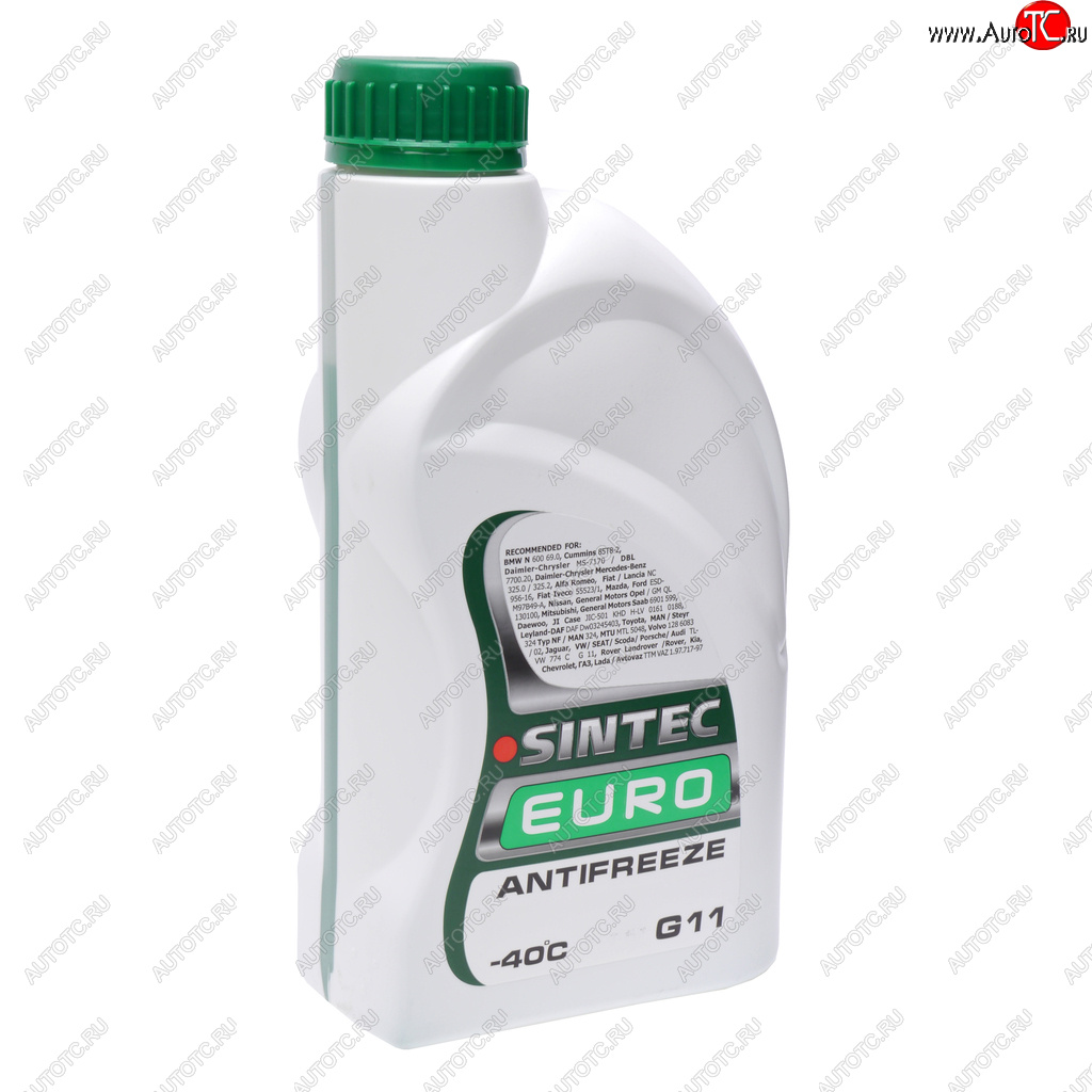 299 р. Антифриз зеленый -40C 1кг G11 Euro SINTEC SINTEC 990553  с доставкой в г. Керчь