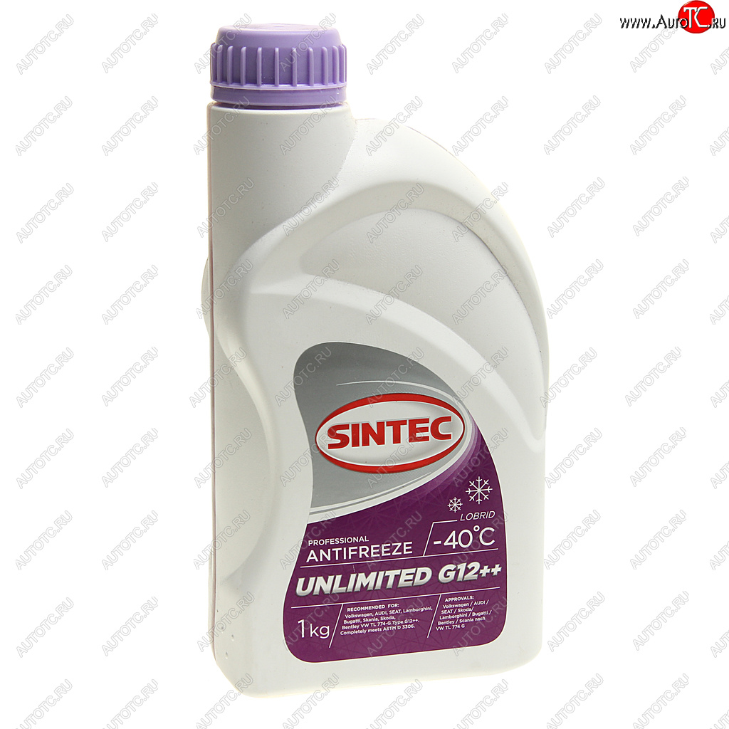 359 р. Антифриз фиолетовый -40C 1кг G12++ Unlimited SINTEC SINTEC 990565  с доставкой в г. Керчь