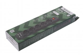 929 р. Фильтр сетевой 5м 10А 2200Вт 5 гнезд + 2 USB с заземлением черный DEFENDER DEFENDER 99755  с доставкой в г. Керчь. Увеличить фотографию 4