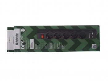 929 р. Фильтр сетевой 5м 10А 2200Вт 5 гнезд + 2 USB с заземлением черный DEFENDER DEFENDER 99755  с доставкой в г. Керчь. Увеличить фотографию 5