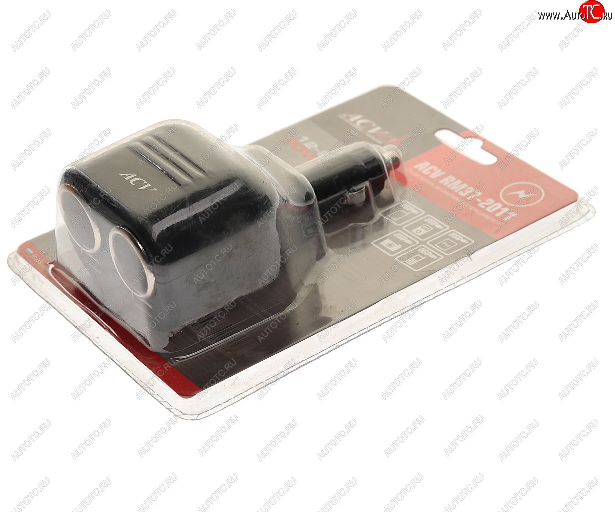240 р. Разветвитель прикуривателя 2-х гнездовой 2 USB ACV RM37-2011 АвтоВАЗ ACV 99999037201116  с доставкой в г. Керчь