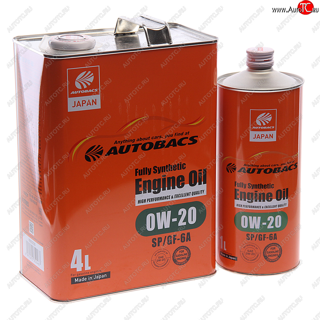 4 599 р. Масло моторное ENGINE OIL 0W20 синт.4л+1л Япония AUTOBACS AUTOBACS a00032230-401 AUTOBACS a00032230-401  с доставкой в г. Керчь