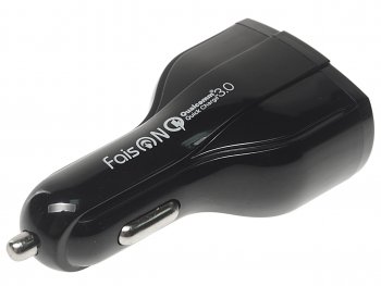 459 р. Устройство зарядное в прикуриватель 2USB 12V FAISON FAISON a12 ship black FAISON a12 ship black  с доставкой в г. Керчь. Увеличить фотографию 2