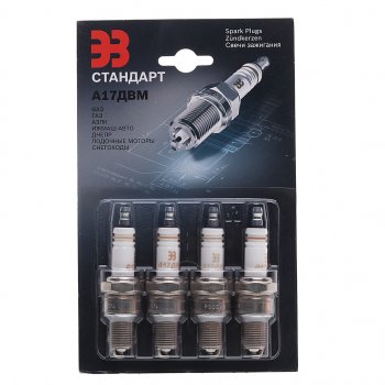 Свеча зажигания ВАЗ-2101,2106 АИ-92 (блистер) комплект 4шт. ЗАЗС ЗАЗС а17двм