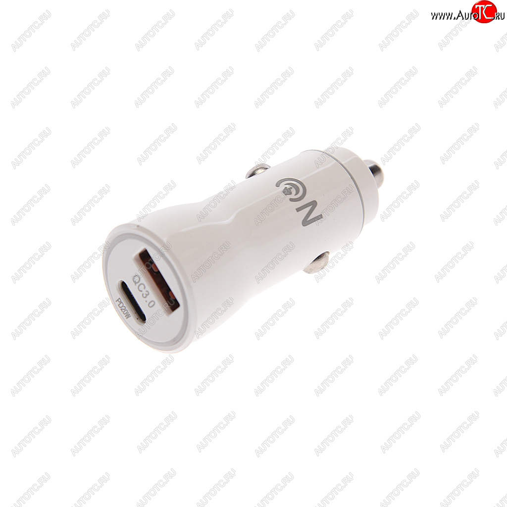 489 р. Устройство зарядное в прикуриватель 1USB + 1 Type C 12V FAISON FAISON a-24 white  с доставкой в г. Керчь