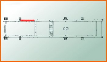 3 299 р. Усилитель ГАЗ-3302 №2 рамы под кабину правый L=1200мм толщина 4мм АЗГ АЗГ а-275-3302.02  с доставкой в г. Керчь. Увеличить фотографию 6