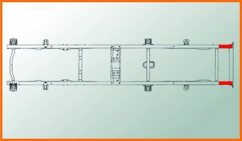 2 399 р. Удлинитель ГАЗ-3302 рамы задний сверленый (для поперечены №6) L=800мм АЗГ АЗГ а-280-3302.01  с доставкой в г. Керчь. Увеличить фотографию 6