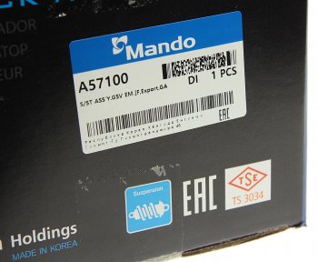 4 199 р. Амортизатор CHEVROLET Cobalt (13-) передний левый газовый MANDO MANDO a57100 MANDO a57100  с доставкой в г. Керчь. Увеличить фотографию 6