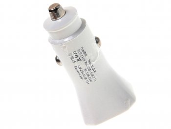 449 р. Устройство зарядное в прикуриватель 1USB + 1 Type C 12V FAISON FAISON a5 white  с доставкой в г. Керчь. Увеличить фотографию 2