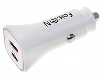 Устройство зарядное в прикуриватель 1USB + 1 Type C 12V FAISON FAISON a5 white