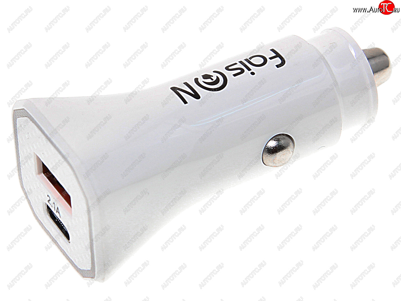 449 р. Устройство зарядное в прикуриватель 1USB + 1 Type C 12V FAISON FAISON a5 white  с доставкой в г. Керчь
